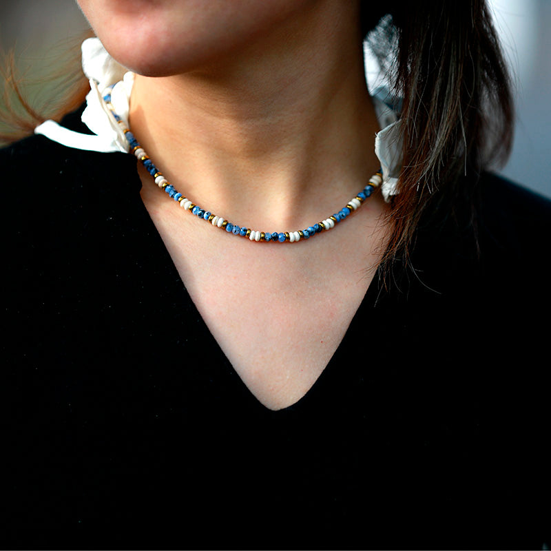Collier ras du cou en perles Harmony