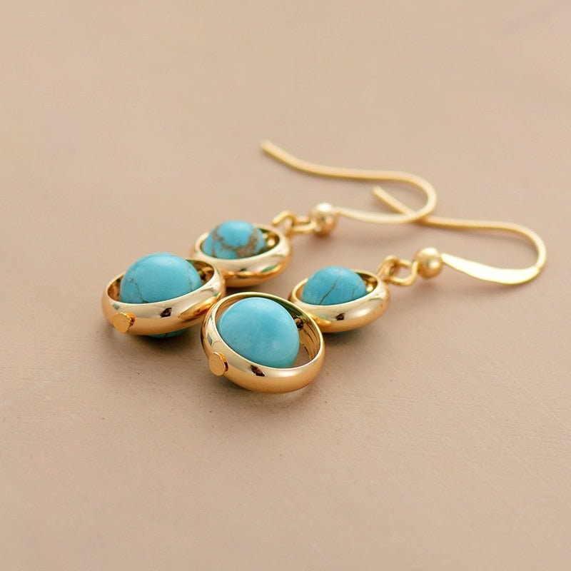 Turquoise Dangle Earrings - Cape Diablo